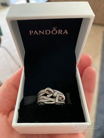 Anello Pandora Fiocco Argento