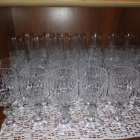 set completo 36 bicchieri di cristallo