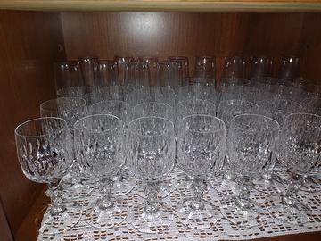 set completo 36 bicchieri di cristallo