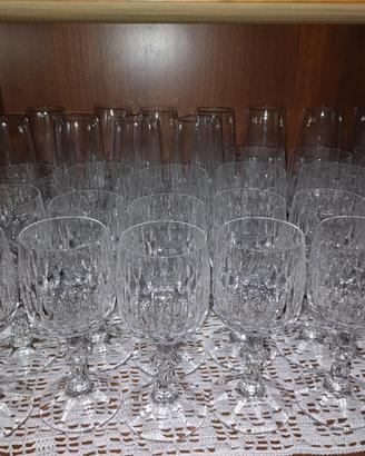 set completo 36 bicchieri di cristallo
