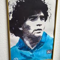 Quadro di Maradona 35x60cm