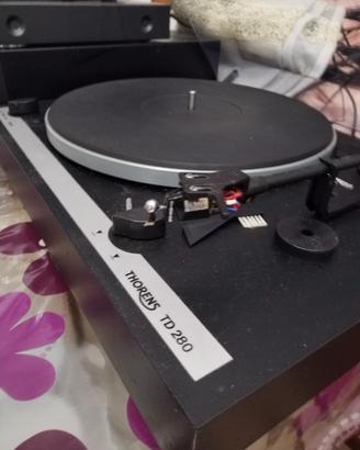 Piatto Thorens/Amplific Yamaha/lettore dvd /