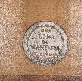 1 lira Mantovana 1791 Leopoldo II in argento