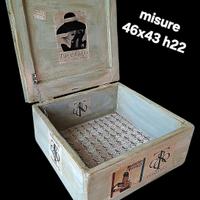 scatola di legno vintage