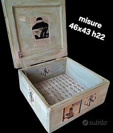 scatola di legno vintage