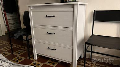 Cassettiera a 3 cassetti IKEA mod. BRUSALI Bianco