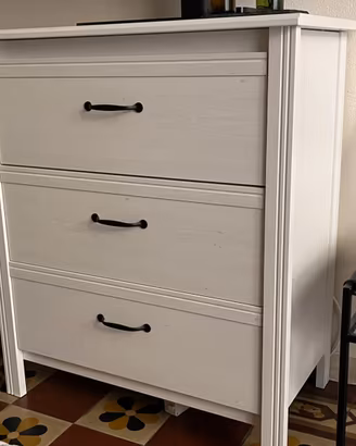 Cassettiera a 3 cassetti IKEA mod. BRUSALI Bianco