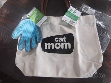 Borsa Zooplus e guanto spazzola