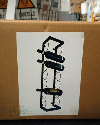 Porta bottiglie metallo
