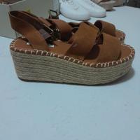 Sandali espadrillas Pull&Bear vero cuoio donna 35