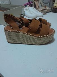 Sandali espadrillas Pull&Bear vero cuoio donna 35