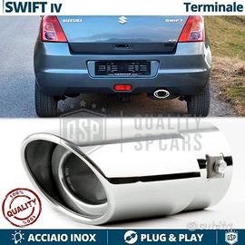 TERMINALE Scarico per SUZUKI SWIFT 4 OVALE Cromato