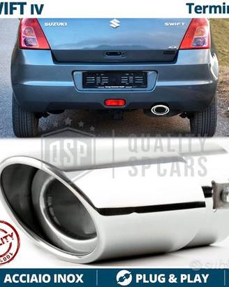 TERMINALE Scarico per SUZUKI SWIFT 4 OVALE Cromato