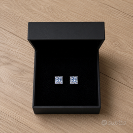 Orecchini Zircone Quadrato
