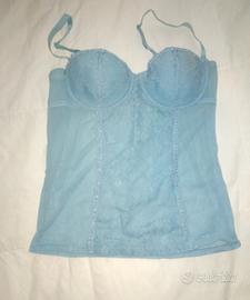 top corpetto azzurro 