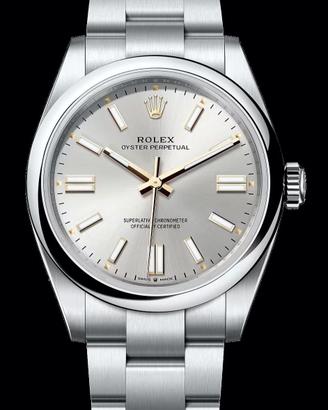 Rolex OP 41mm Silver 134300 nuovo 07/2026 ITA full