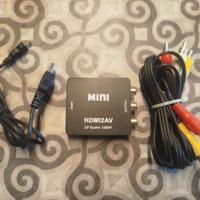 Convertitore MINI HDMI2AV – Da HDMI a RCA (AV)