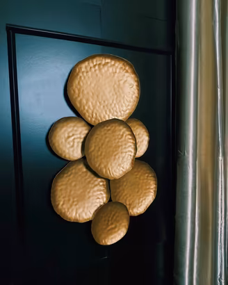 Scultura da Parete "Ninfee Oro" Alto Design 3D