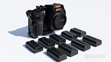 Black Magic 6kpro con Cage + Batterie e accessori 