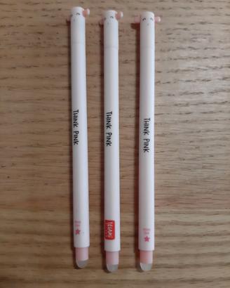 LEGAMI - set tre penne prime edizioni Think Pink 
