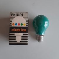 10pz lampadine verdi Philips confezione vintage 