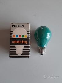 10pz lampadine verdi Philips confezione vintage 