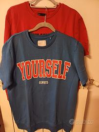 Set 2 magliette a mezza manica Bershka, t. L