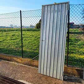 Porta cantina in lamiera zincata anta reversibile