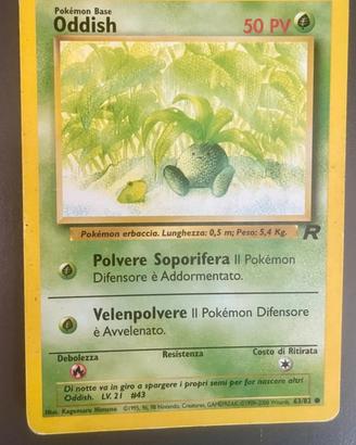 Oddish mazzo Team Rocket