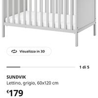 lettino Sundvik ikea 