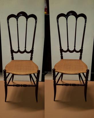 Vintage 2 Sedie Chiavarine superleggere anni 50/60