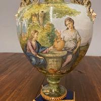 Antico enorme  vaso istoriato Ginori 1860. “ 