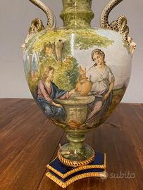 Antico enorme  vaso istoriato Ginori 1860. “ 