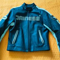 Giacca pelle Dainese con protezioni gomiti spalle