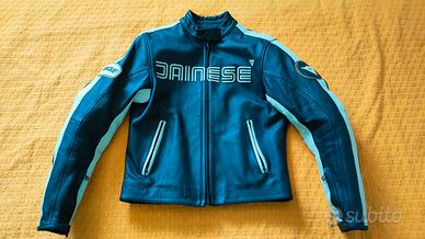 Giacca pelle Dainese con protezioni gomiti spalle