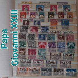Lotto Francobolli Papa Giovanni XXIII e Paolo VI 