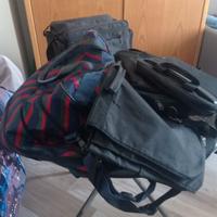 Lotto borsone, porta PC e porta videocamera 