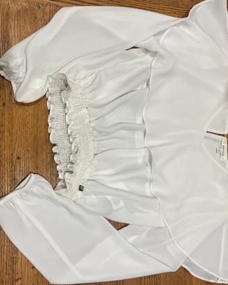 Camicia ragazza bianca