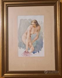 Quadro unico, acquarello di E. Moscatelli