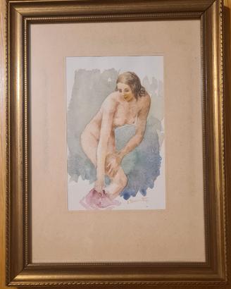 Quadro unico, acquarello di E. Moscatelli
