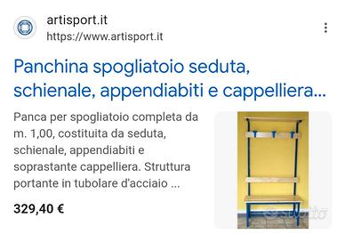 panche spogliatoi in acciaio verniciato il top