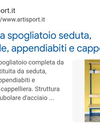 panche spogliatoi in acciaio verniciato il top