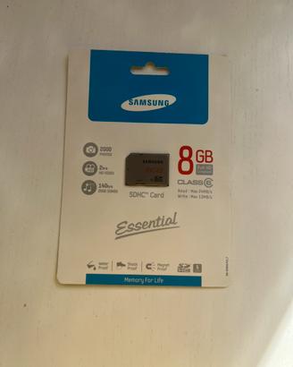 Samsung scheda memoria 8gb full hd