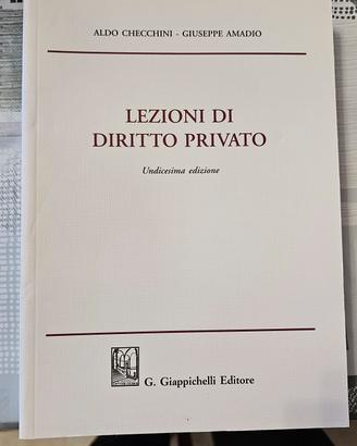 Lezioni di diritto privato checchini amadio 