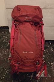 Zaino trekking Osprey Kestrel 48L M/L – Rouge Red