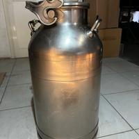 bidone per latte 50 litri acciaio inox con tappo a