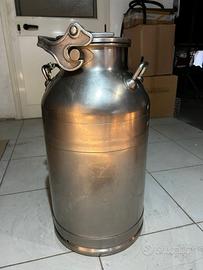 bidone per latte 50 litri acciaio inox con tappo a