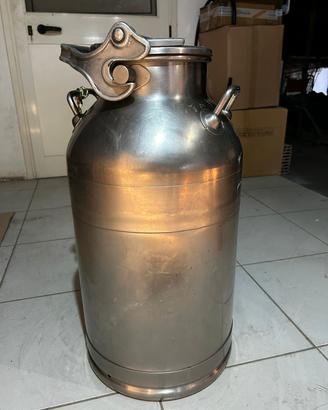 bidone per latte 50 litri acciaio inox con tappo a