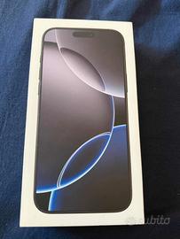 scatola iPhone 16 pro max 256gb con accessori