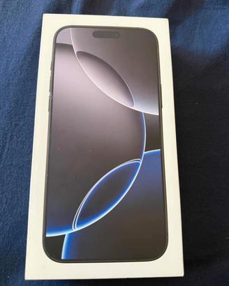 scatola iPhone 16 pro max 256gb con accessori